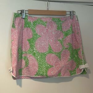 Lilly Pulitzer skort size 6 pink green